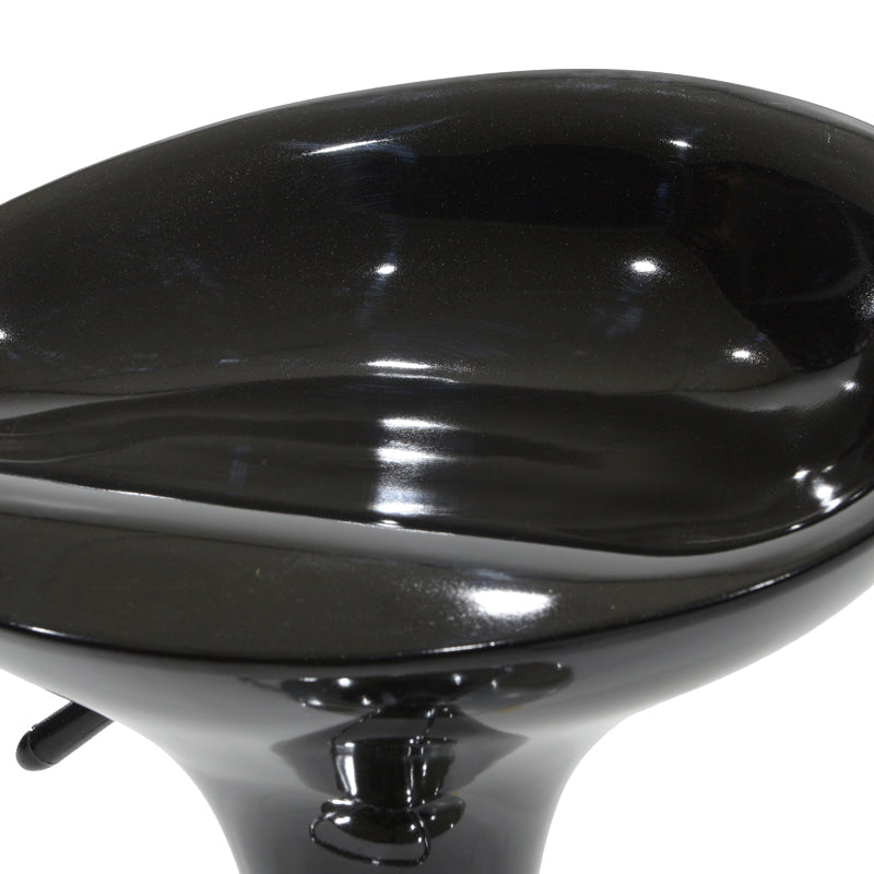 Бар стол Felice с регулируема височина черна-хромирана основа 40x43x84см