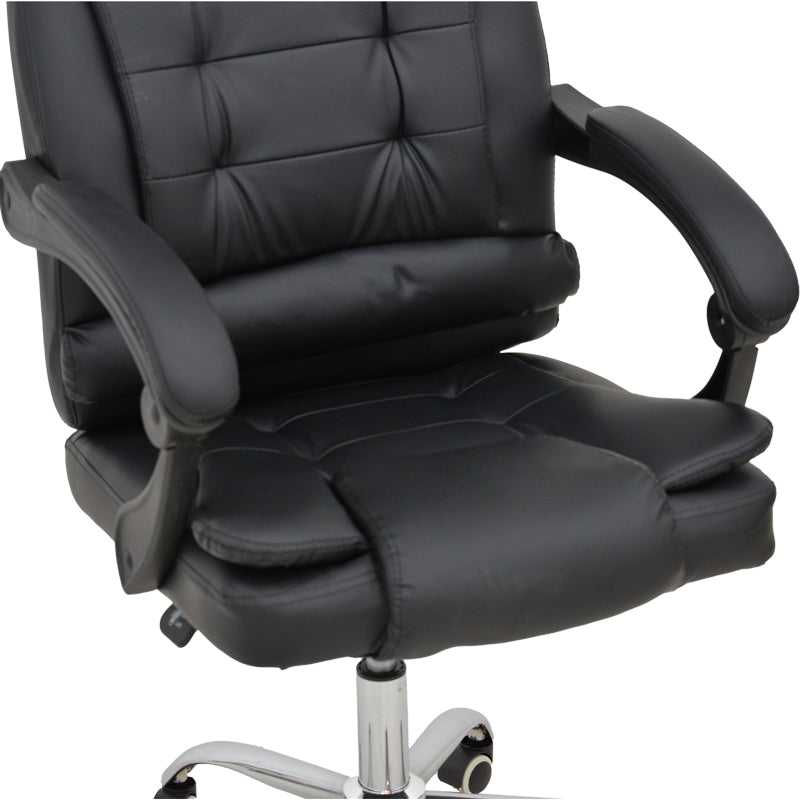Мениджърски офис стол Toronsi черен pu 60x68x128см