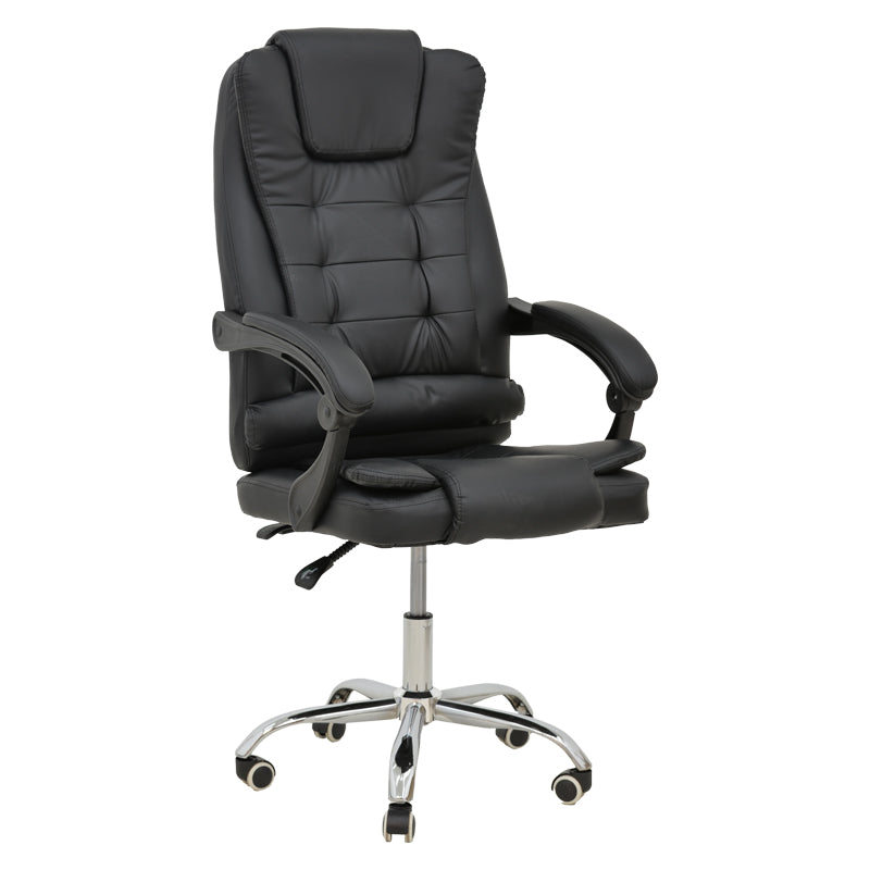 Мениджърски офис стол Toronsi черен pu 60x68x128см