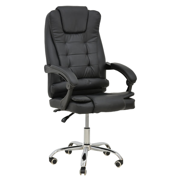 Мениджърски офис стол Toronsi черен pu 60x68x128см