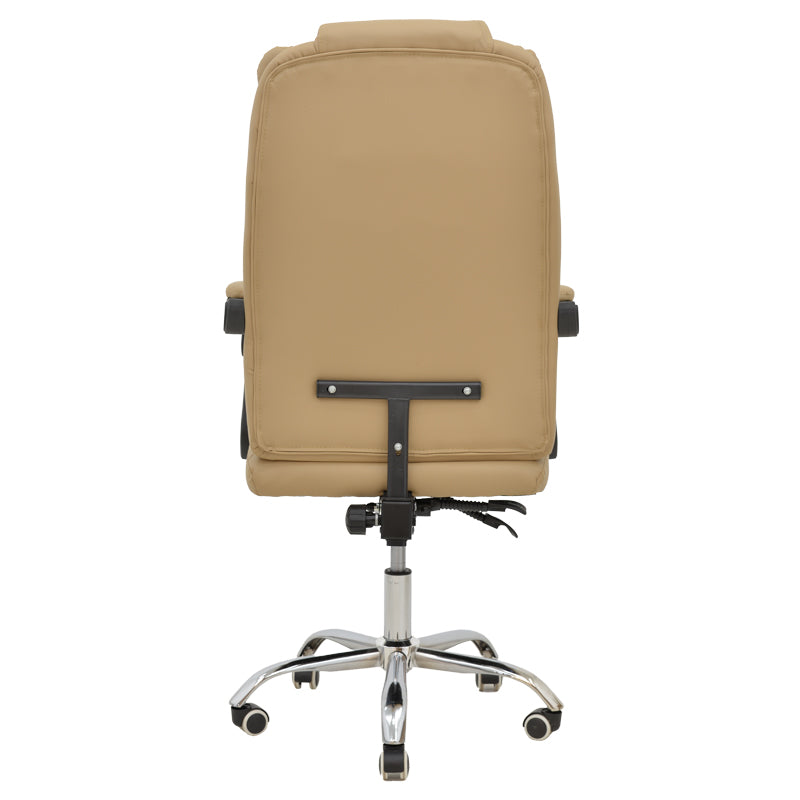 Мениджърски офис стол Toronsi бежов pu 60x68x128см