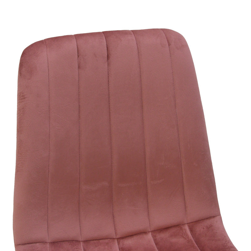 Стол Noor кадифе гнила ябълка - крака в естествен нюанс 44x53x86см