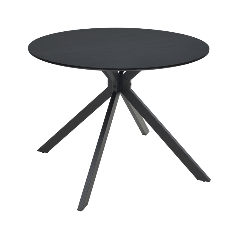 Маса  XUSON черен mdf-черни метални крака d80x75см