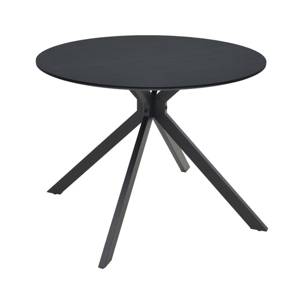 Маса  XUSON черен mdf-черни метални крака d80x75см