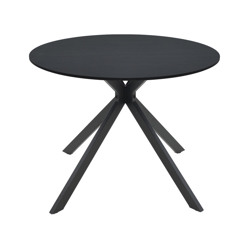 Маса  XUSON черен mdf-черни метални крака d80x75см