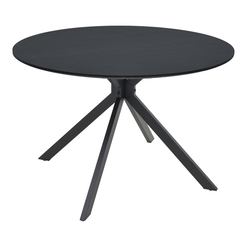 Маса xuson черен mdf и метални крака d120x75см