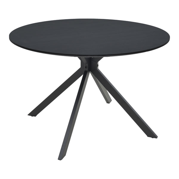 Маса XUSON  черен mdf и метални крака d120x75см