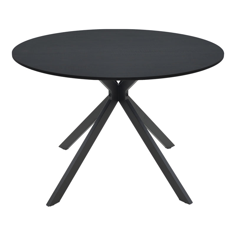 Маса xuson черен mdf и метални крака d120x75см