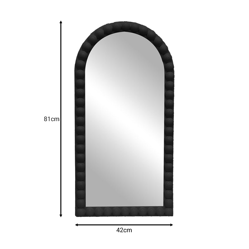 Огледало Pavlova  черно pp 42x3.5x81см