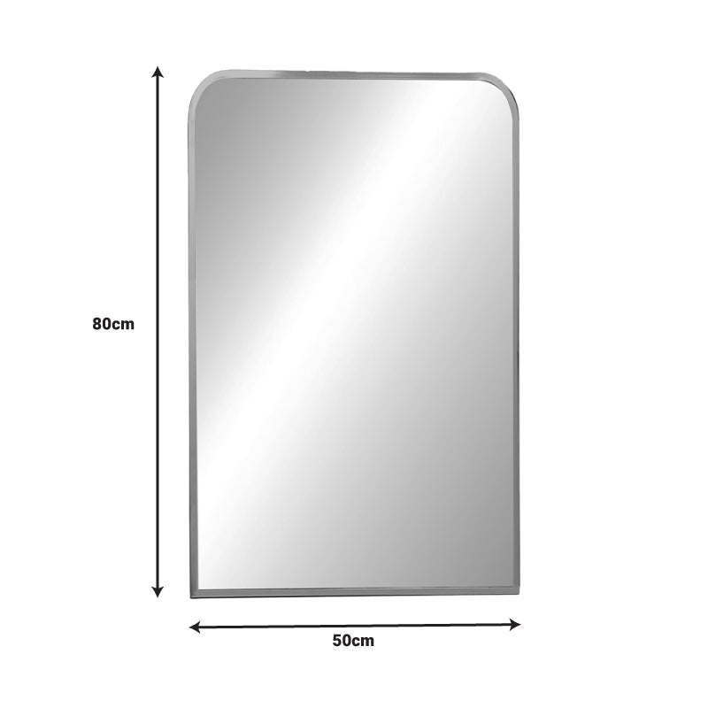 Огледало Classy  черен алуминий 50x2.5x80см