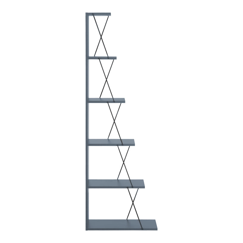 Библиотека Tars сиво-черно 60x24x146.5cm