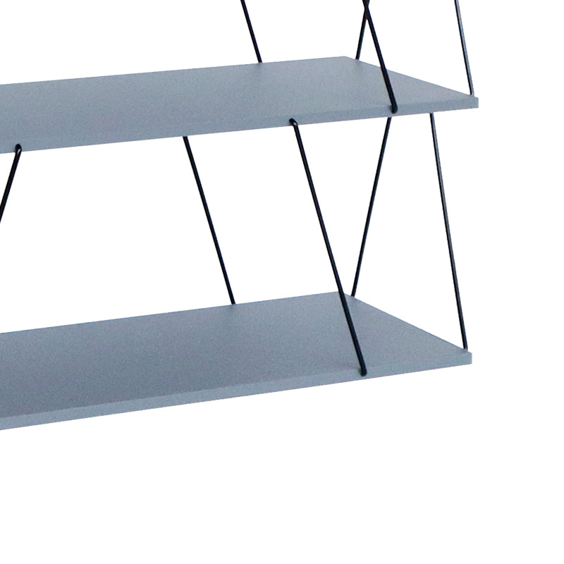 Етажерка-рафт Tars сиво-черно 120x30x90cm