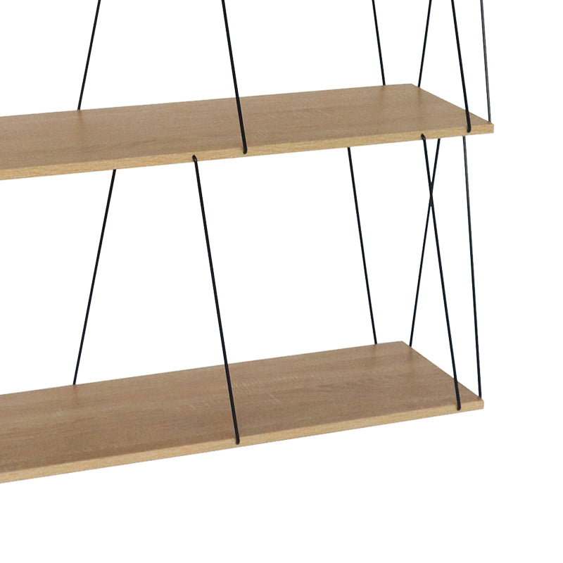 Странична маса-рафт Tars дъб-черен 80x30x69.2cm