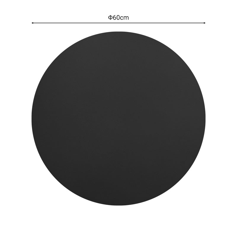 Плот за маса Sensie t.Werzalit черен цвят  D60см