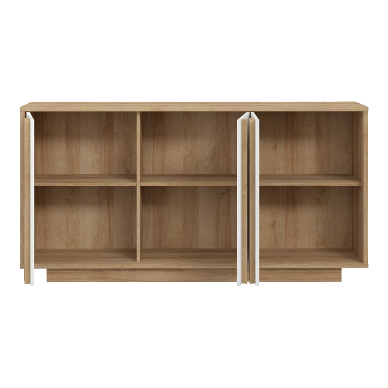 Mеламинов бюфет  CHESTO в цвят бяло и дъб 169.2x42x87см
