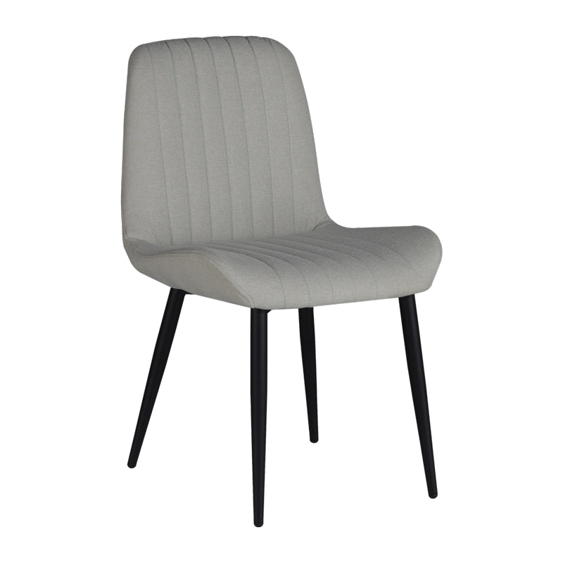 Стол VERSA екрю плат-черен метален крак 54x63.5x84см