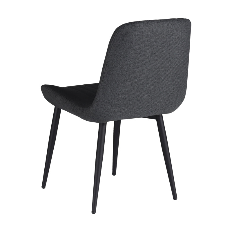Стол VERSA антрацит дамаска-черен метален крак 54x63.5x84см
