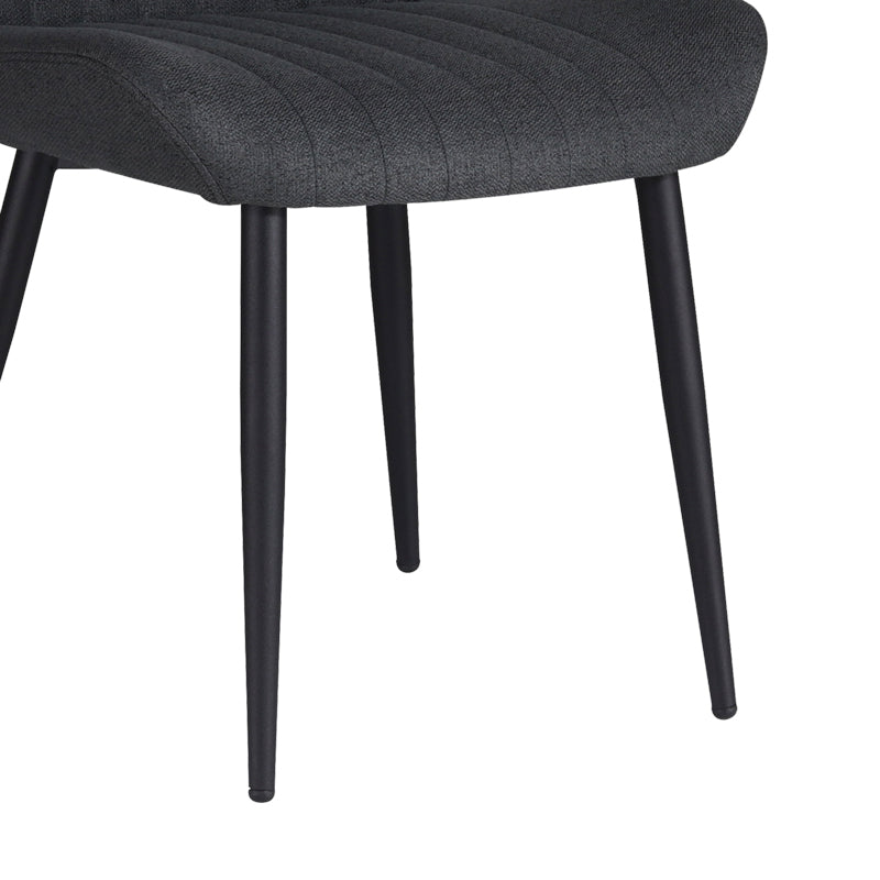 Стол VERSA антрацит дамаска-черен метален крак 54x63.5x84см