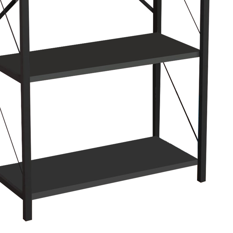 Библиотека Jackrey антрацит меламин-черен метал 60x30x114см
