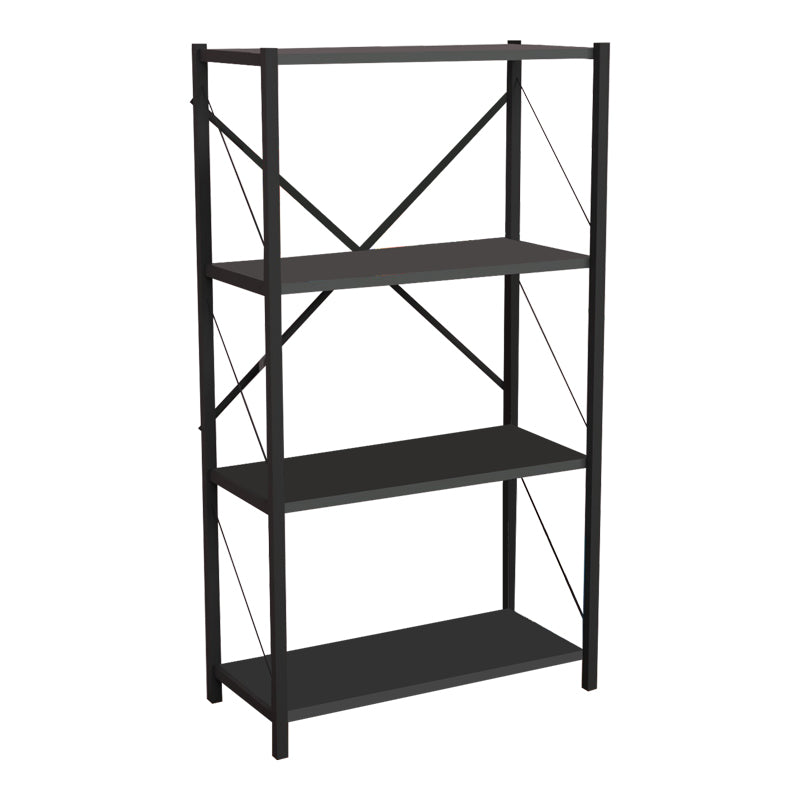 Библиотека Jackrey антрацит меламин-черен метал 60x30x114см