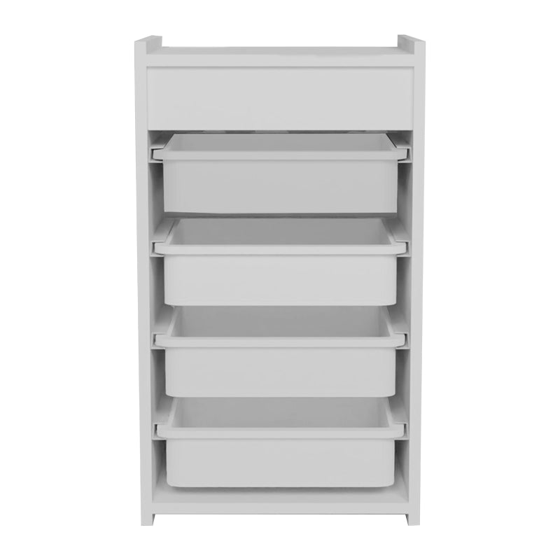 Шкаф с кошници Toily бял меламин 45x30x75см