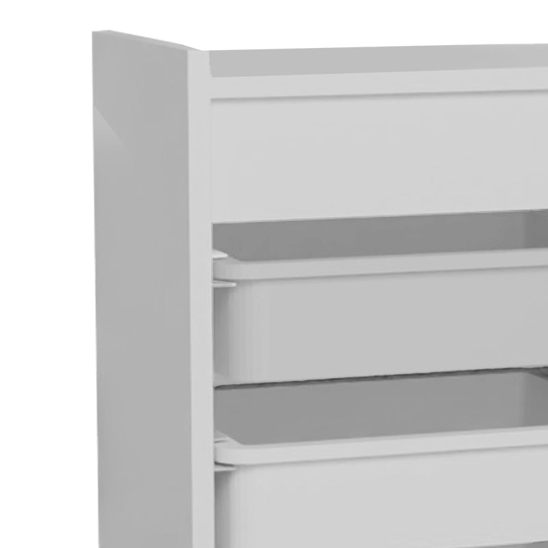 Шкаф с кошници Toily бял меламин 45x30x75см