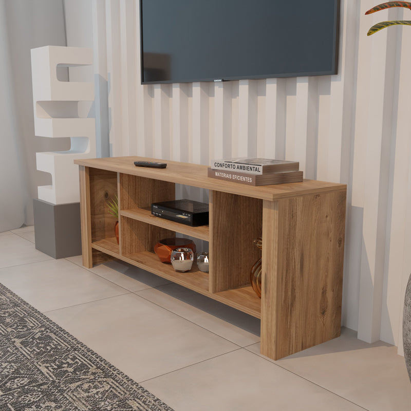Тв шкаф SEREF в цвят дъб 120x30x47см