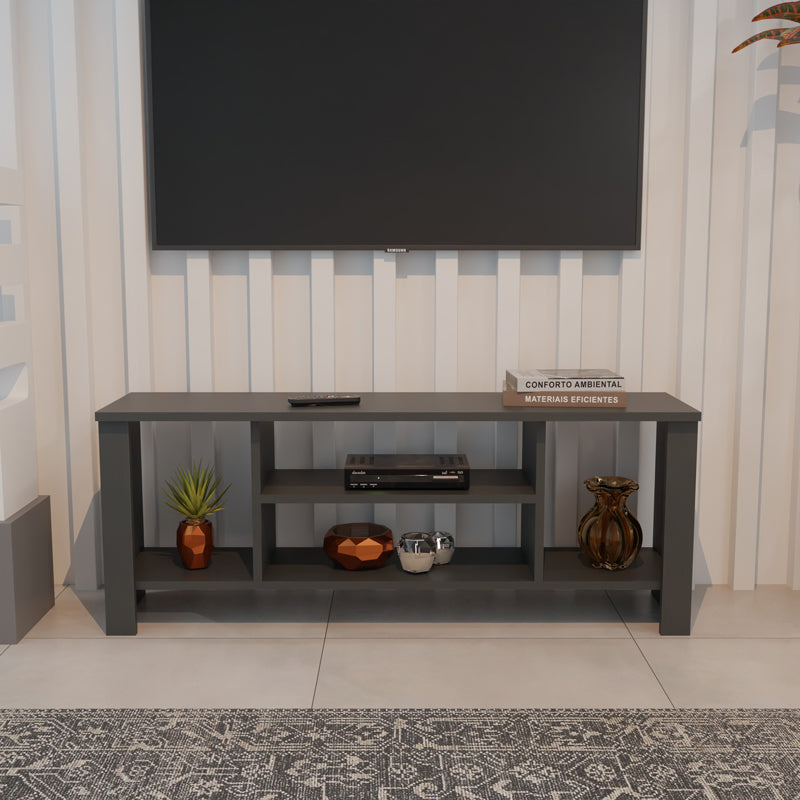 Тв шкаф SEREF в антрацитен цвят 120x30x47см
