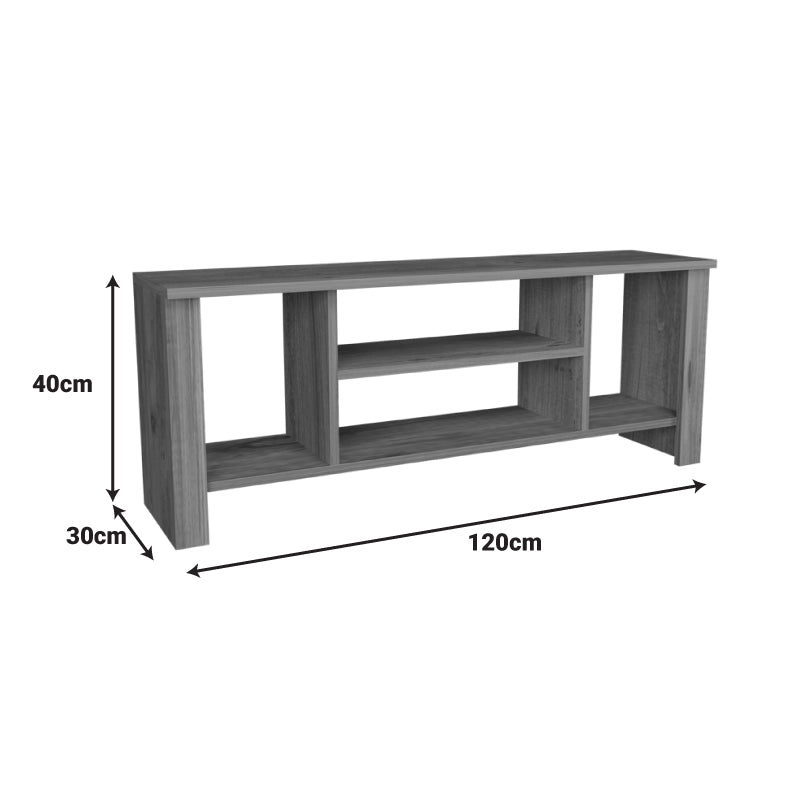 Тв шкаф Seref в антрацитен цвят 120x30x47см