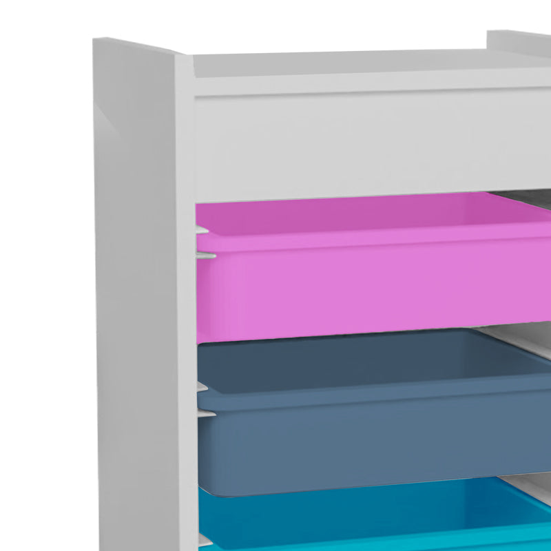 Шкаф с кошници Toily многоцветен 45x30x75см