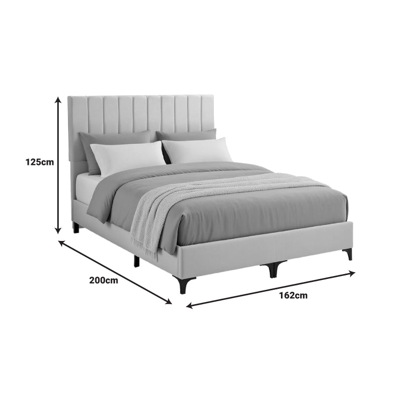 Легло от плат Moega в кремав нюанс 160x200см