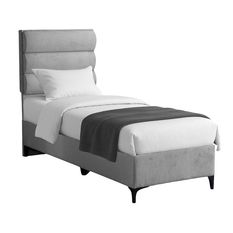 Легло от дамаска Limit в светло сив нюанс 90x200см