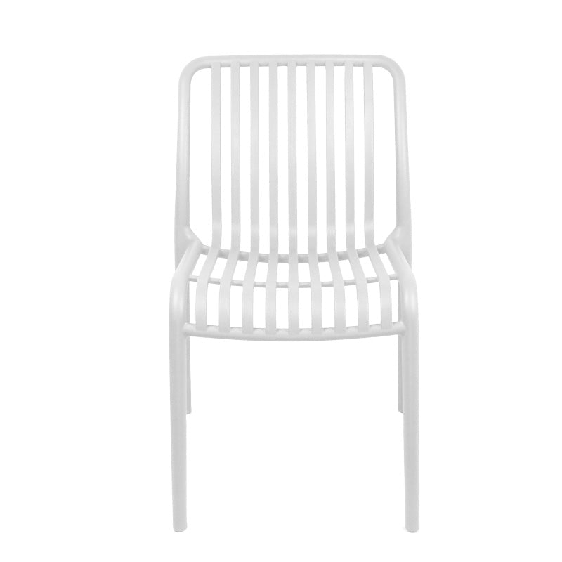 Градински стол ZOI  pp в бял нюанс 42x58x79см