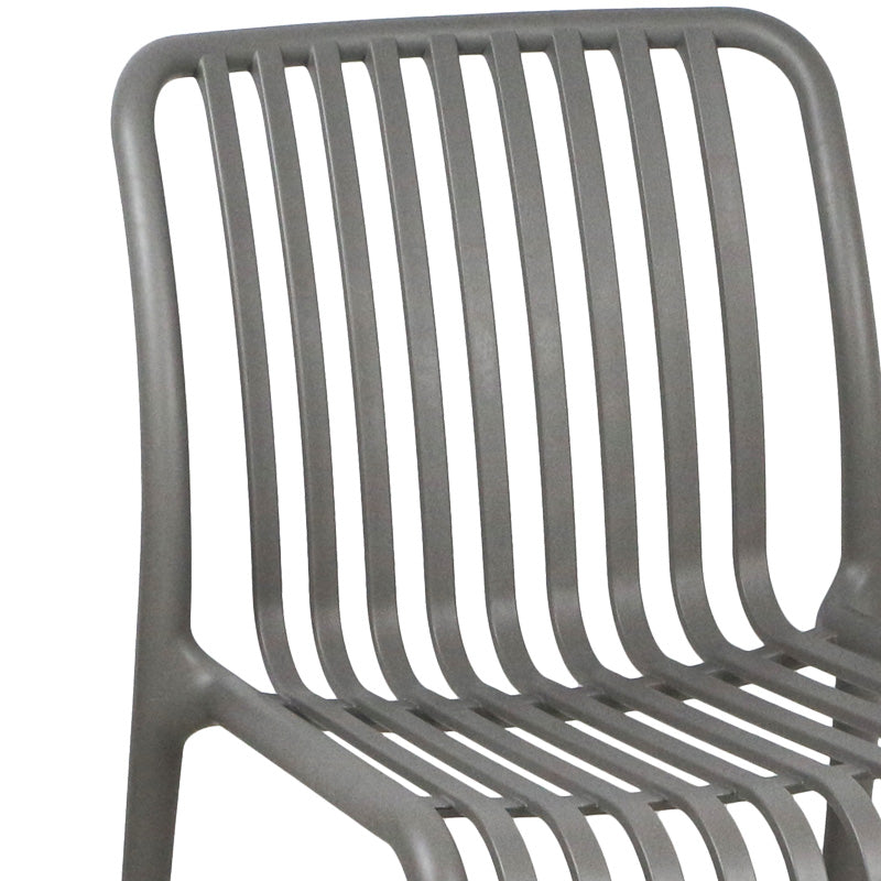 Стол ZOI pp  в цвят антрацит 42x58x79см