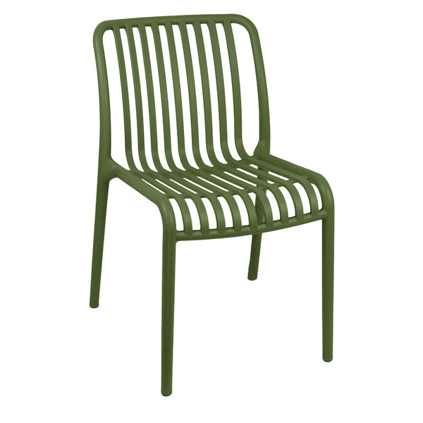 Стол ZOI pp в тъмно зелен нюанс 42x58x79см