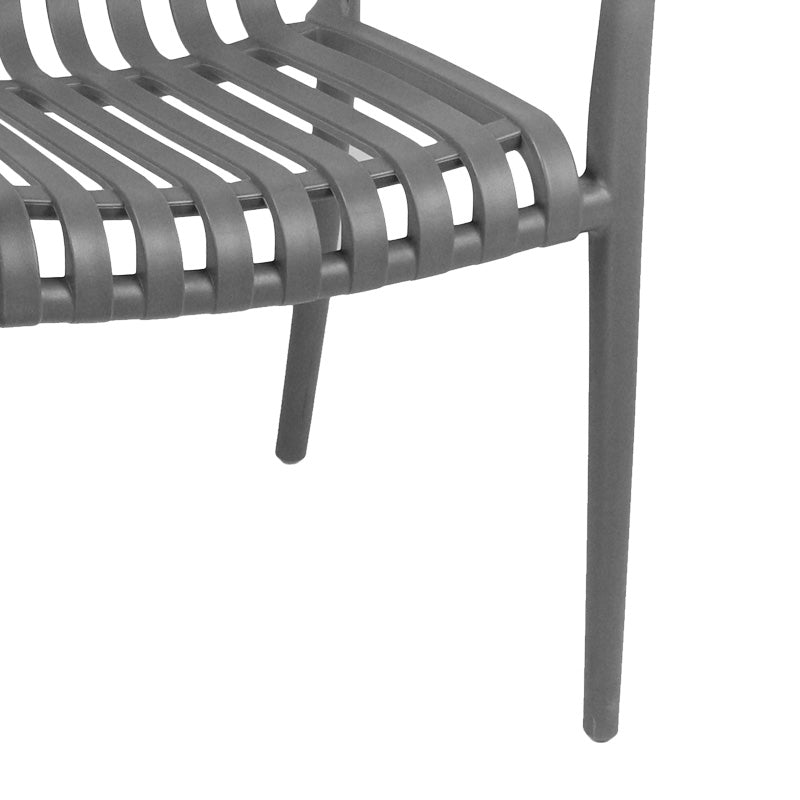 Фотьойл Zoi pp в цвят антрацит 58,5x54x80см