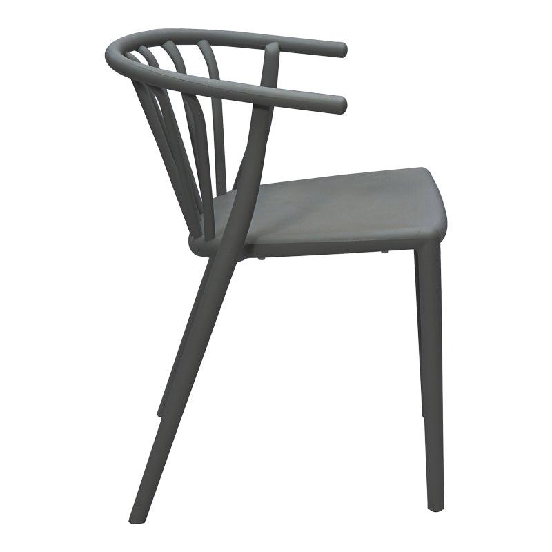 Стол ZELMA  в цвят антрацит 55x53x73см