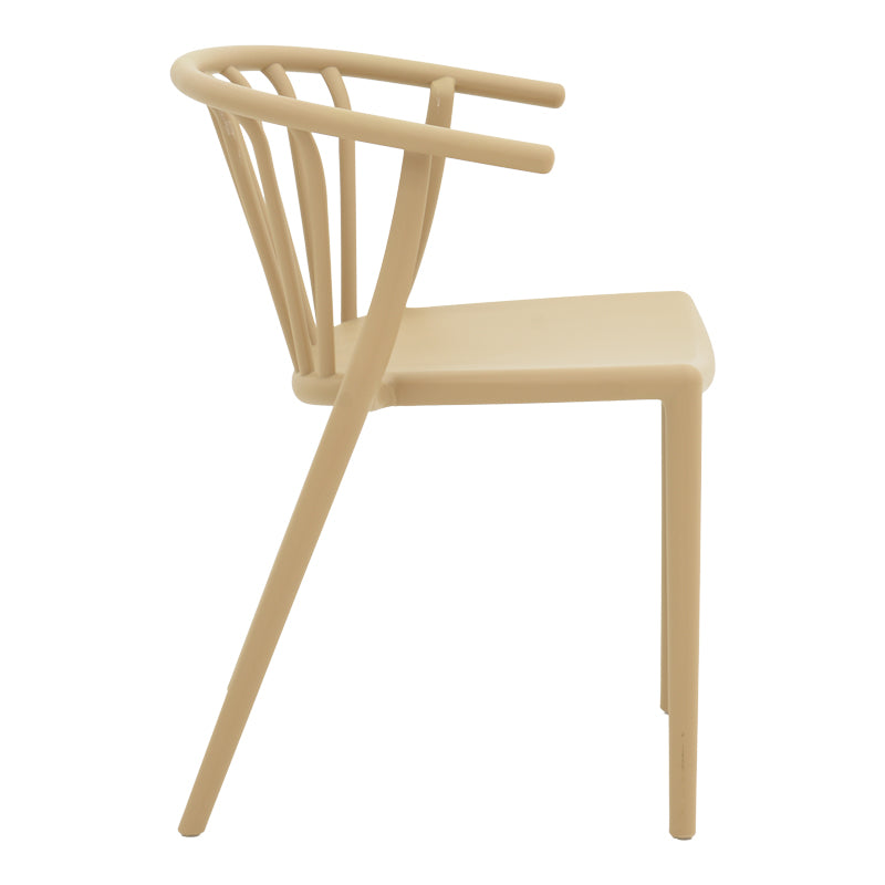 Градински стол Zelma pp фотьойл в цвят светло капучино 55x53x73см