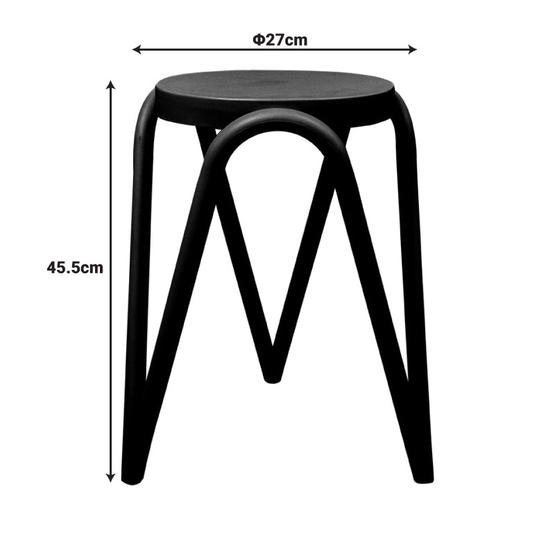 Табуретка  SERZONA  pp в цвят мента d27x45.5см