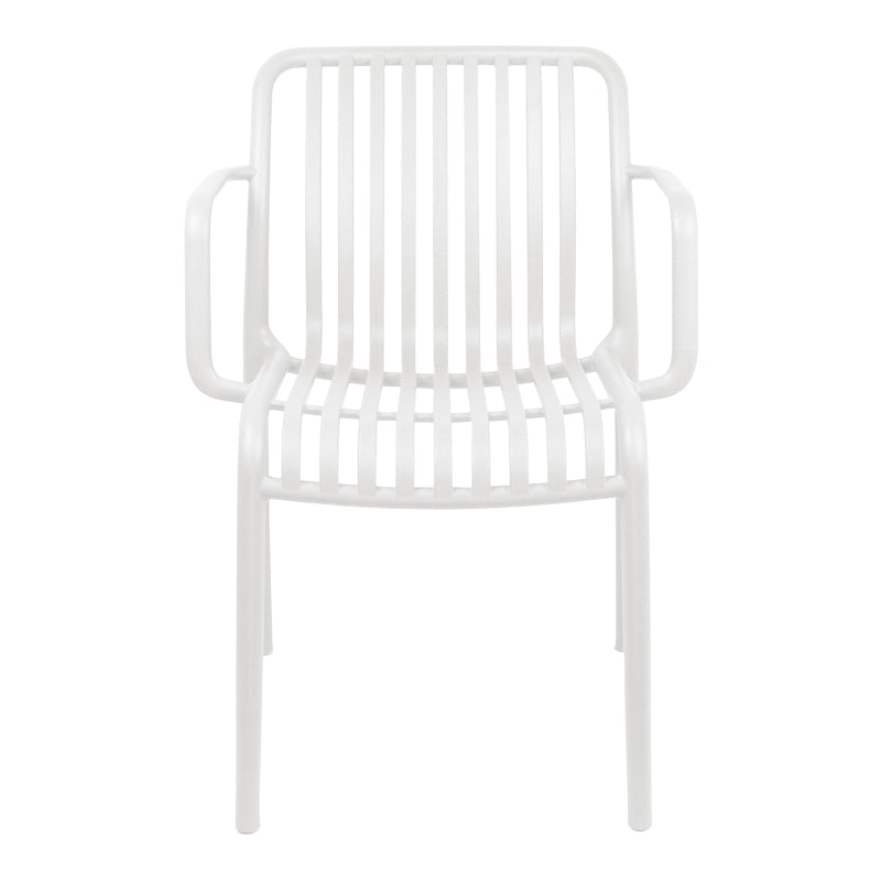 Кресло  ZOI pp в бяло 55.5x57.5x79