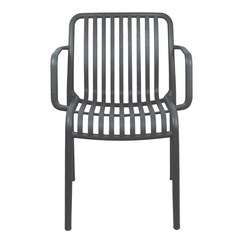 Градински стол ZOI pp в антрацит 55.5x57.5x79см