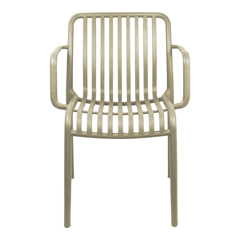 Градински стол ZOI  pp в капучино 55.5x57.5x79см