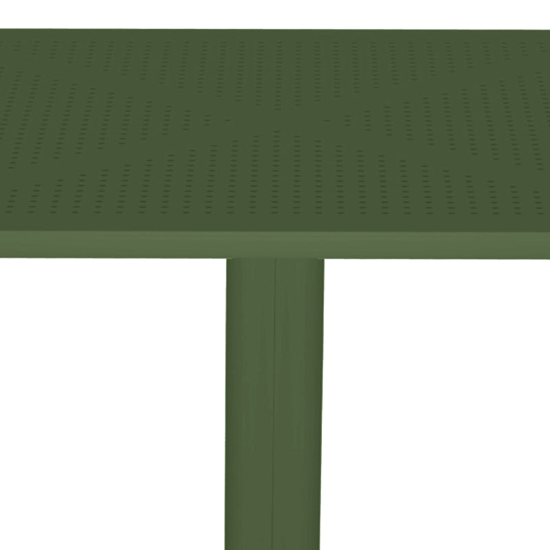 Градинска  маса GROOVY pp перфорирана тъмнозелена 60x60x76см