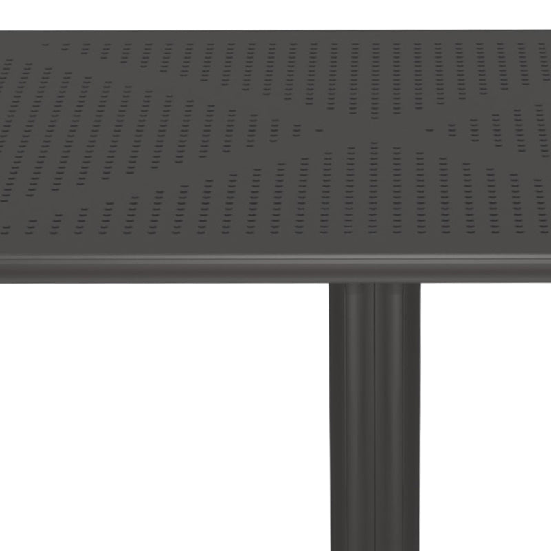 Градинска перфорирана pp маса GROOVY  антрацит 80x80x74см