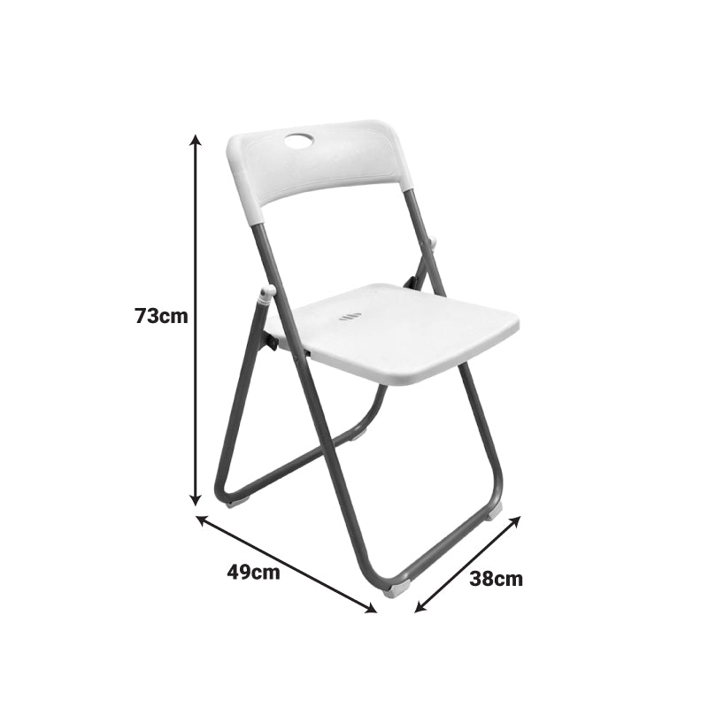 Сгъваем стол EDISON бял 38x49x73см