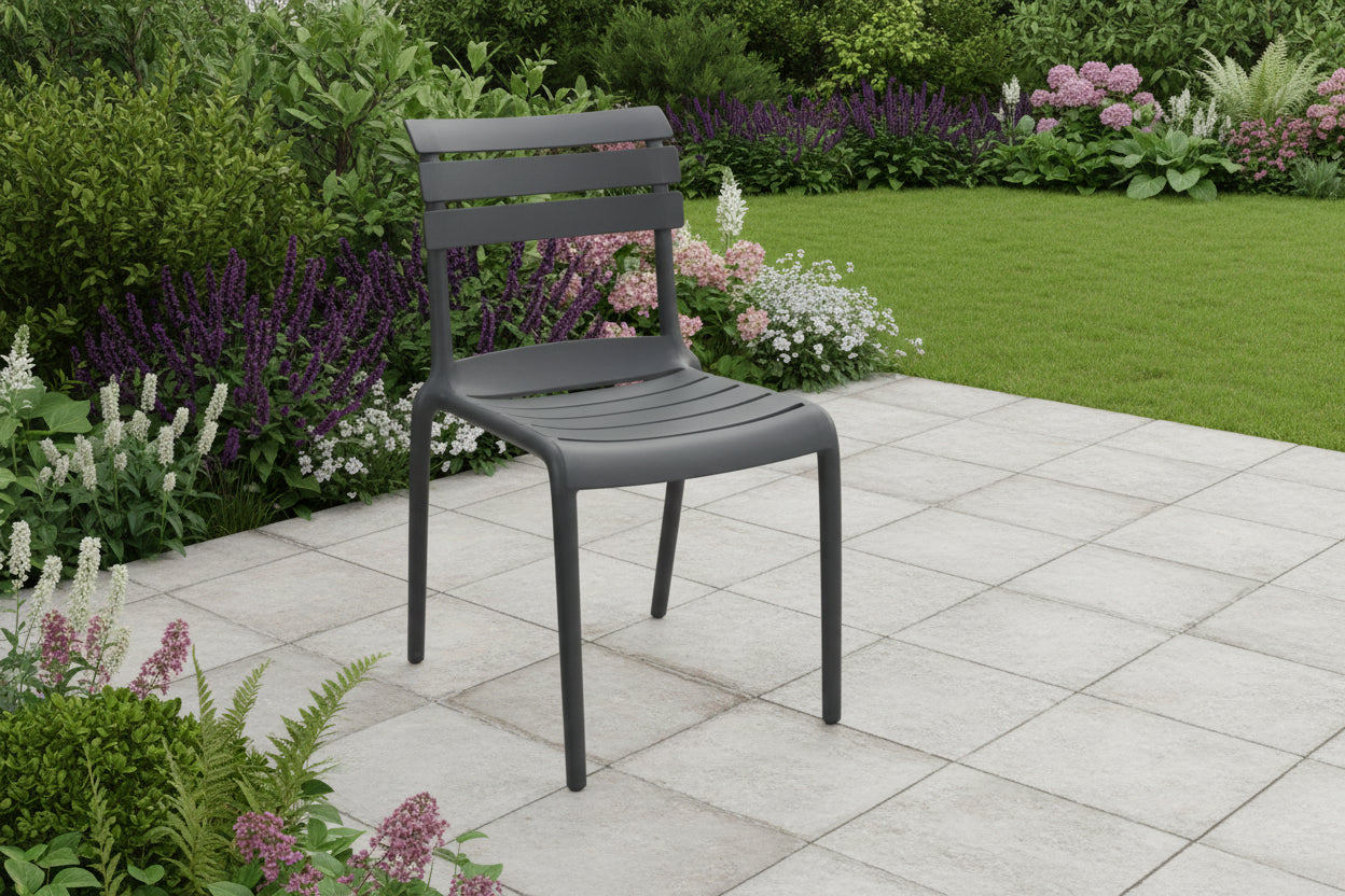 Стифиращ се стол ALMEA  pp антрацит 42.5x55.5x82см