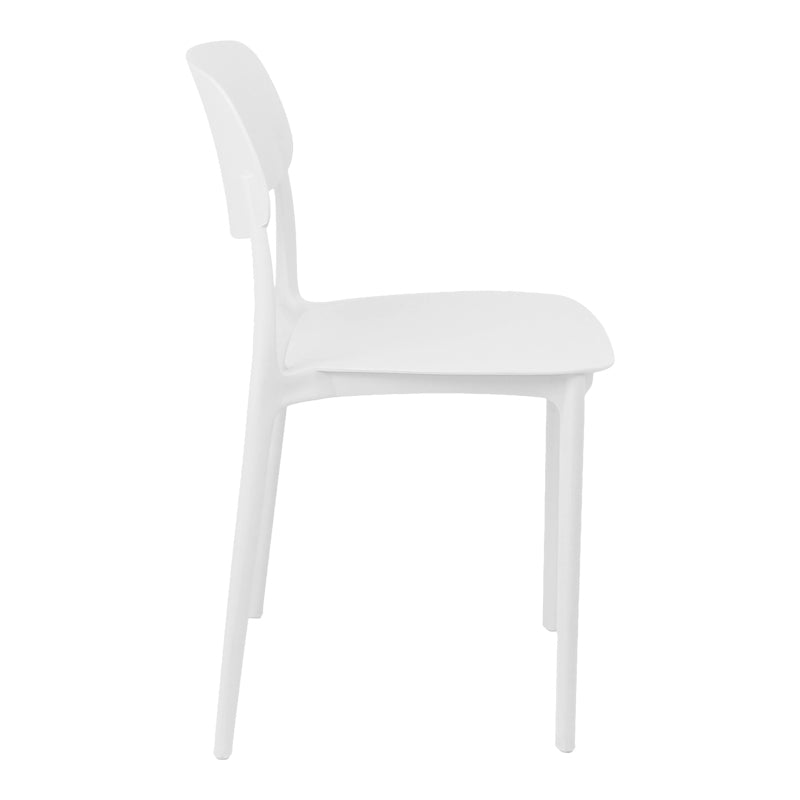 Стифиращ се стол BERDIAN pp в бял цвят 38x49x79см