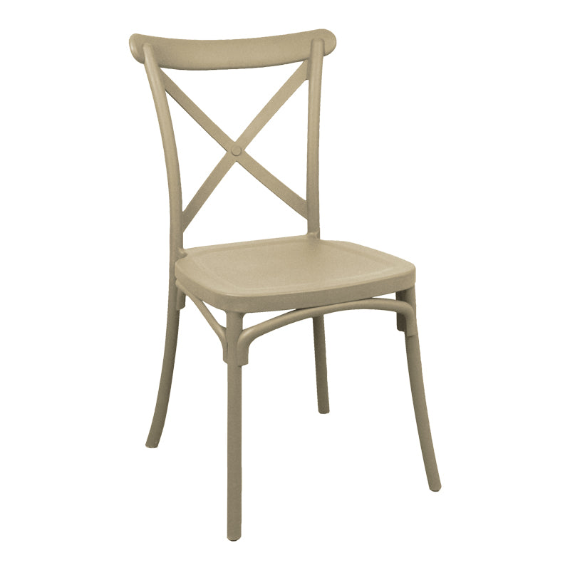 Стифиращ се CROSSIE pp стол капучино 43x53x88см
