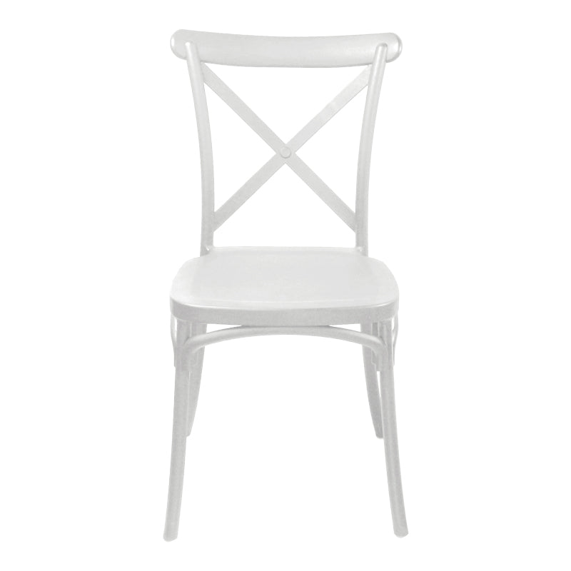 Стифиращ се стол CROSSIE pp бял 43x53x88см