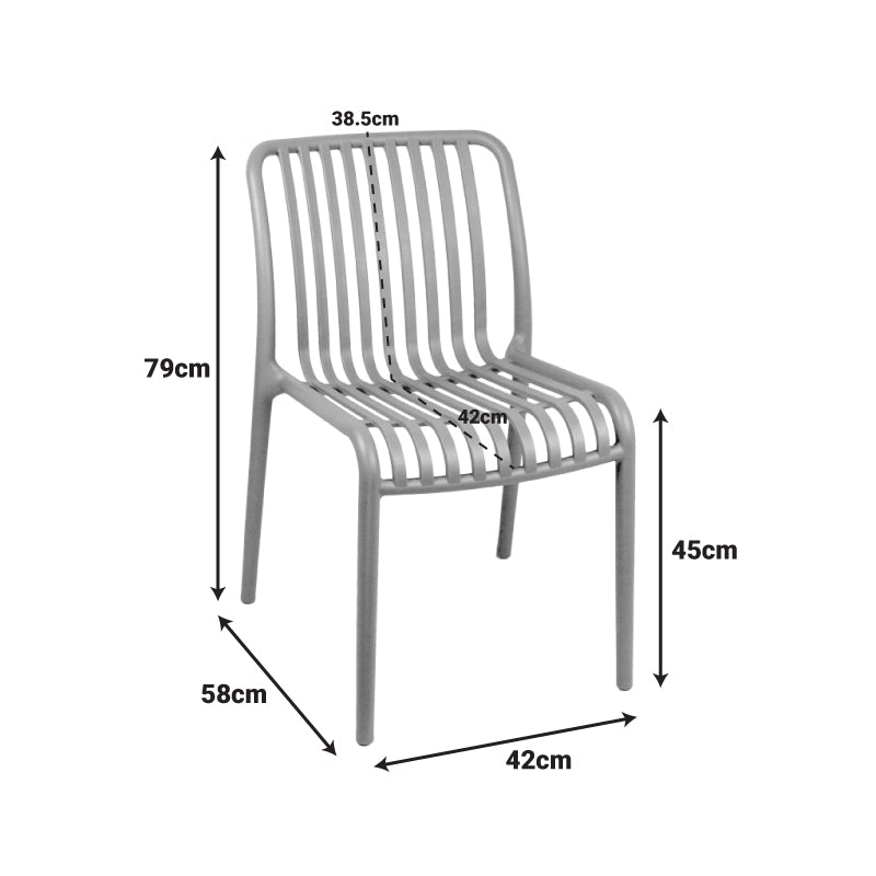 Chair zoi stackable mint pp 42x58x79cm